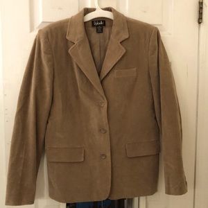 Rafaella Corduroy kaki Front Pockets  Women's Jacket